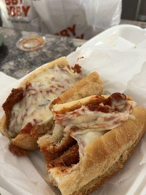 Chicken Parmesan sub