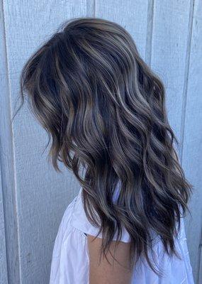 Ash toned hair