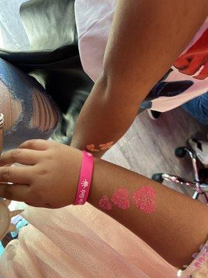 Glitter tattoos