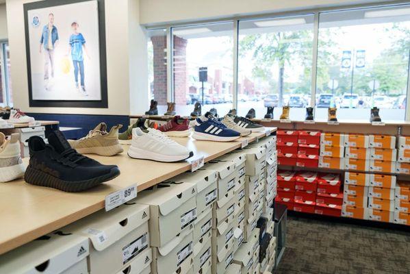 Athletic Shoes Section of Store