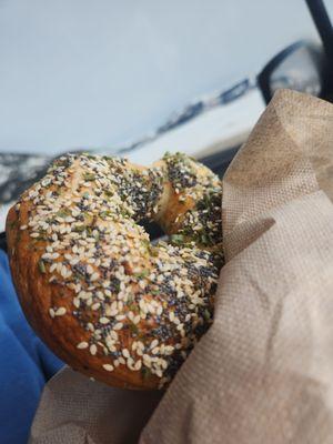 Pretzel everything bagel