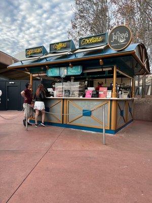 Front of coffee stand