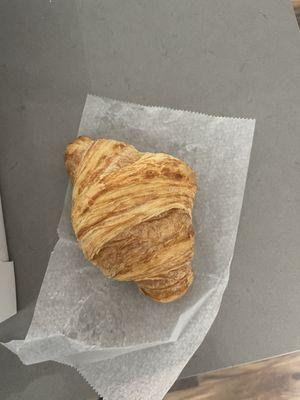 Flaky buttery croissant