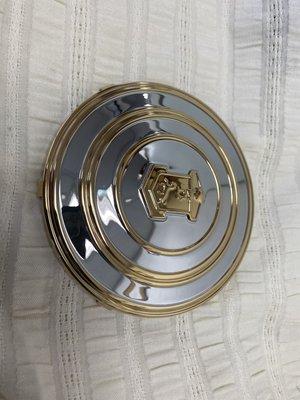 Beautiful 24k gold  & polish chrome badge