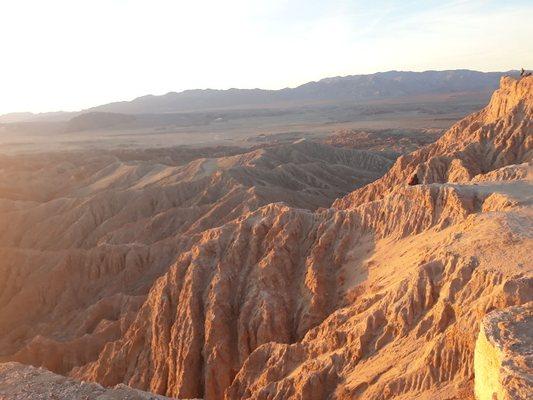 Sunrise in the Anza boreggo desert.