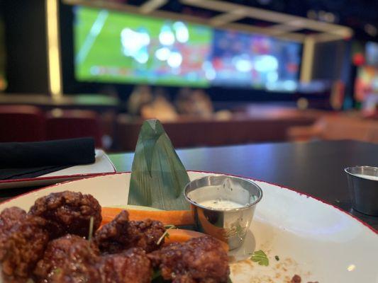 BBQ Boneless wings. AH-MAZING!