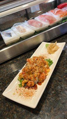 spicy baked baby lobster roll