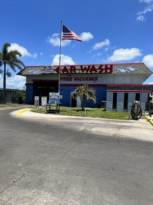 Front of car wash