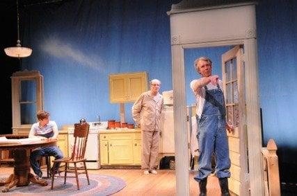 Max Rosenak*, David Warren Keith*, and Howard Swain*  in The Drawer Boy (photo - Jay Yamada)