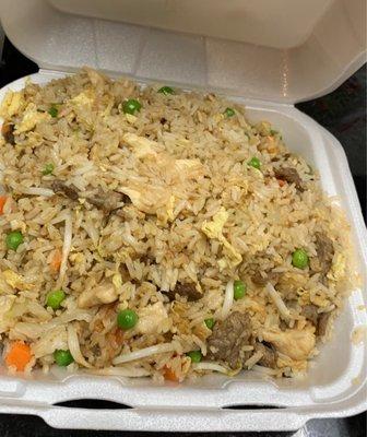 Combination Fried Rice. Great portions and great taste. We will be ordering here again.