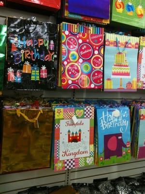 Buy all occasional gift bags for only $1.00. No need to pay more at dept stores.