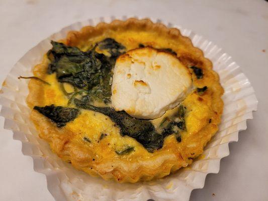 Spinach Goat Cheese Quiche