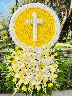 Funerals flowers design by cat tuong flowers. Express order Please call us or text us at 714-342-5439.