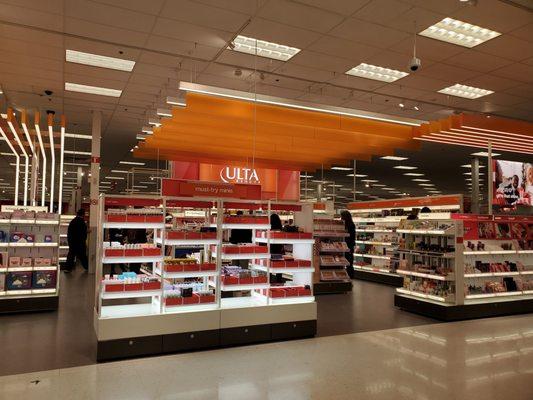 Ulta Beauty area across from the makeup area. Where the girls clothes used to be