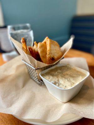 Warm Creamy Pesto Crab Dip