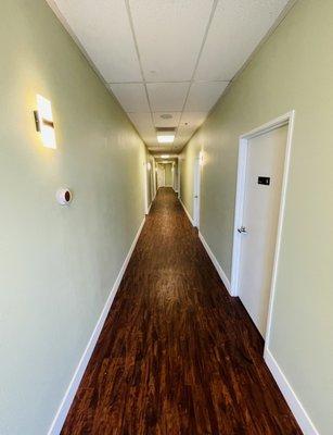 Renovated hallway