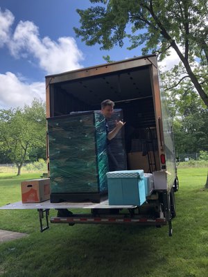 Packing the truck is one of the best parts of the job