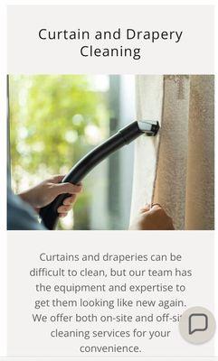 Curtain and Drapery Cleaning