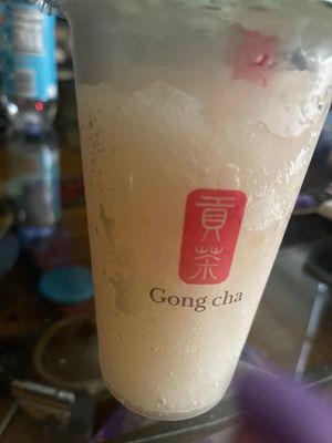 Lychee slush ice tea yummy