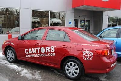 Central City Toyota & Ardmore Toyota help support Cantor Driving School for teaching students how to drive.