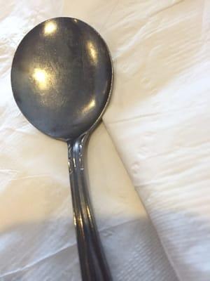 Oil coated spoon