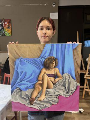 Live Figure Drawing & Painting - 8-hour long pose