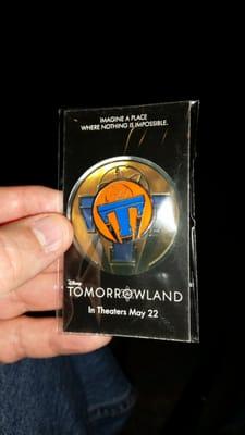 Special pin for attending the sneak peak preview