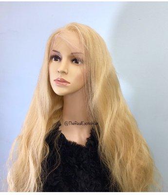 Brazilian Blonde Full Lace Unit that can hold curls and styles along with  braids if needed.