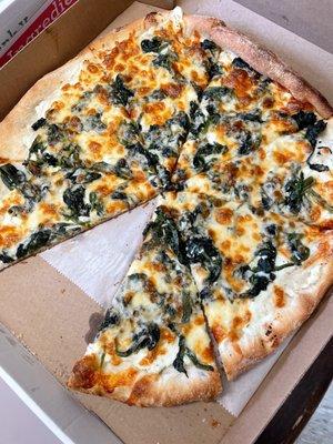 White cheese with Spinach