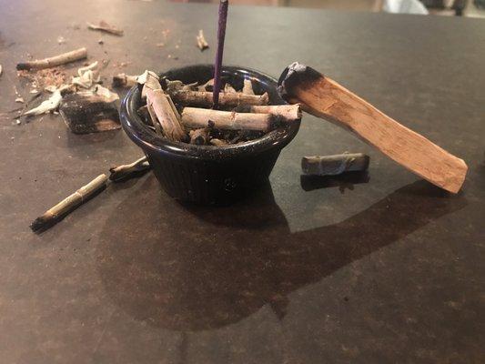 Palo Santo-clears negative energy.