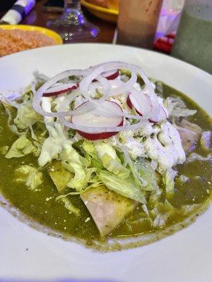 Enchiladas verdes