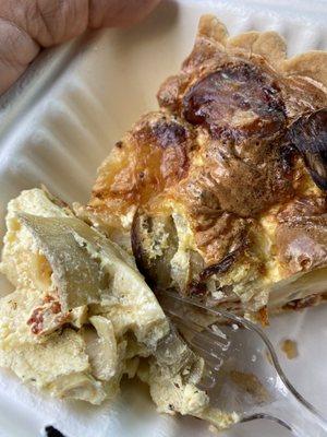 Artichoke Sun Dried Tomato Quiche