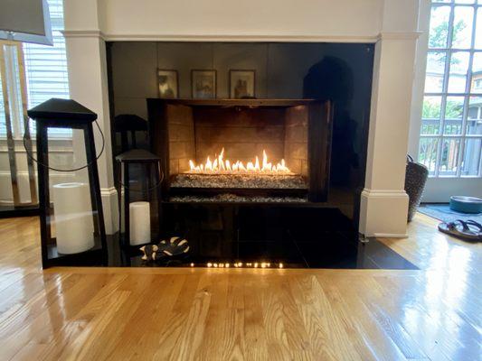 Our Gas Fireplace from "The Fireplace Place"