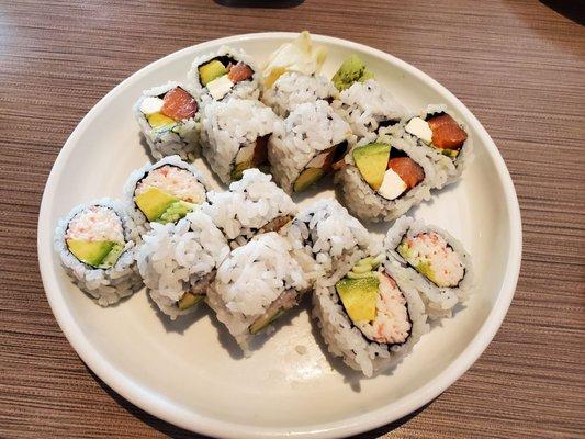 Philadelphia and California Rolls