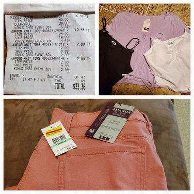 Great shopping on summer clearance plus used 30% off mail coupon to SAVE $56.53 & GB Jeans are #1!     7/25/2022