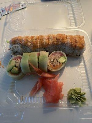 Manhattan Roll (back) and the Emerald Roll (front)