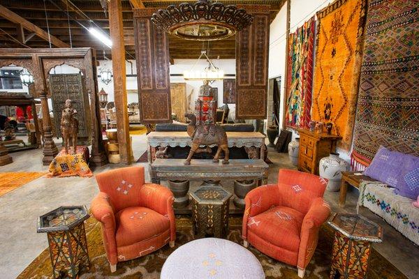 Global Furnishings from Morocco and India.