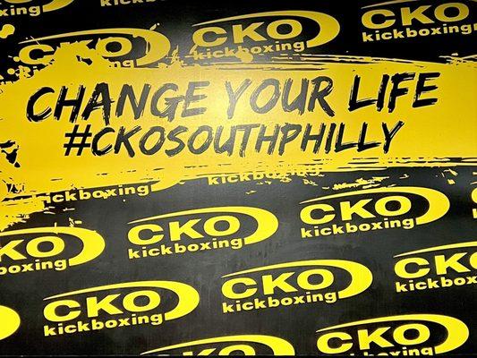 A positive affirmation and a hashtag with the only thing that will go viral in the meticulously sanitary CKO KICKBOXING SOUTH PHILLY