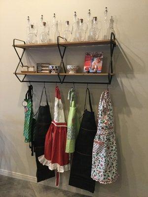 Our aprons are fun and functional; we also carry them in kid sizes.