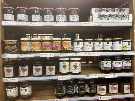 Lots of preserves.