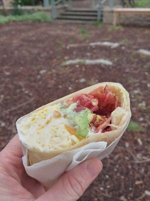 Little breakfast burrito