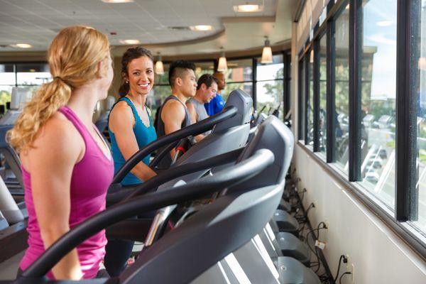 New 2nd Floor Cardio Area With Mountain Views.