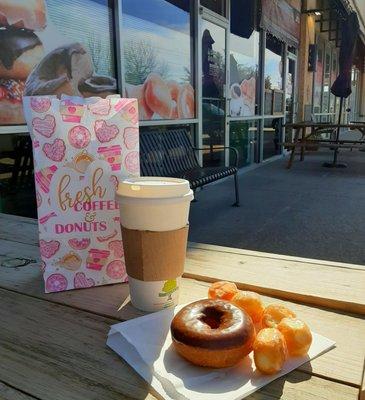 Good Day Sunshine! Good Day Sunshine! Coffee & Donuts out front at Southern Maid!