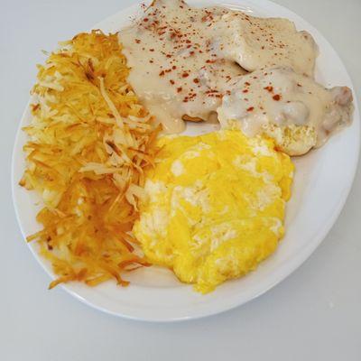 Chicken Fried Steak and Eggs.