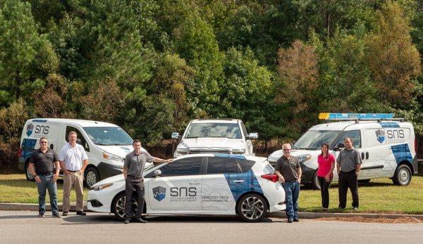 SNS Team showing off our new Support Vehicles.