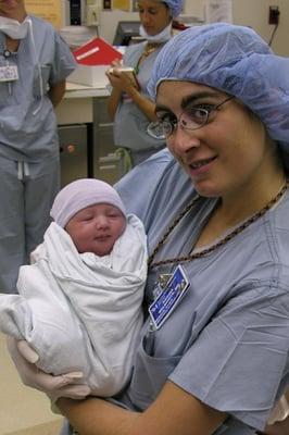 Dr. Belmonte after delivering our daughter