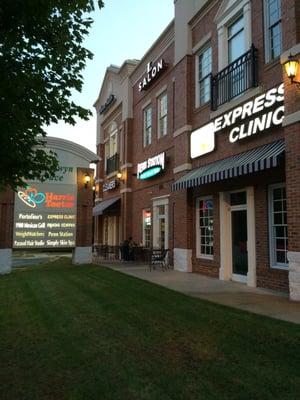 Our walk-in clinic signage looking from Park Rd.