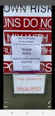 They lied on ATF they do not regulate the operation of the gun range. Nice try, using ATF to mask your racist business practices