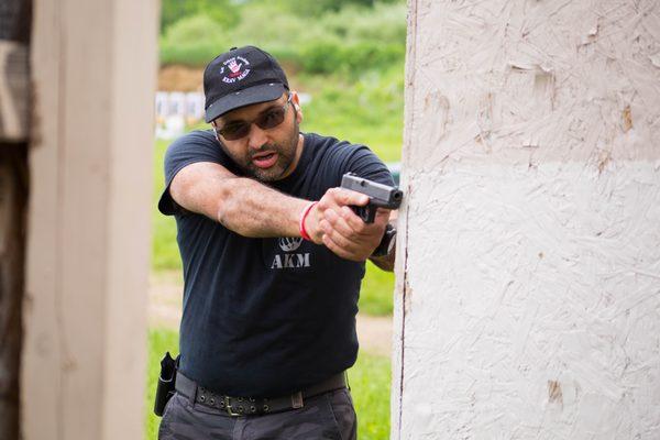 AKM hand gun tactical shooting course