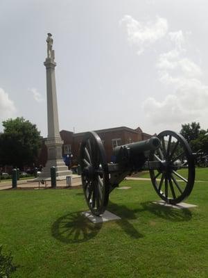 four canons defend the monument